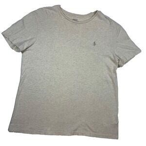 Polo Ralph Lauren Classic Fit Crew Neck Men's Oatmeal/Beige T-Shirt - Small